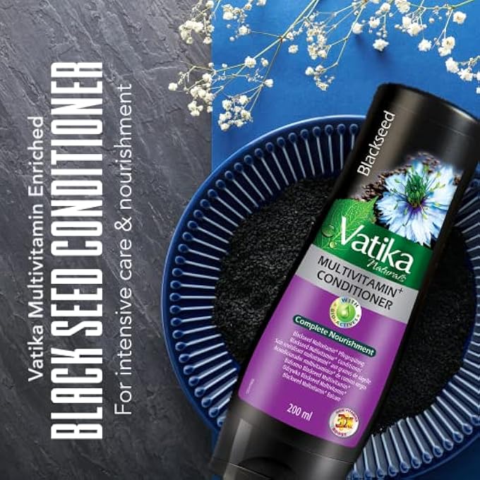 VATIKA NATURALS BLACK CUMIN HAIR CONDITIONER 200 ML - Image 3
